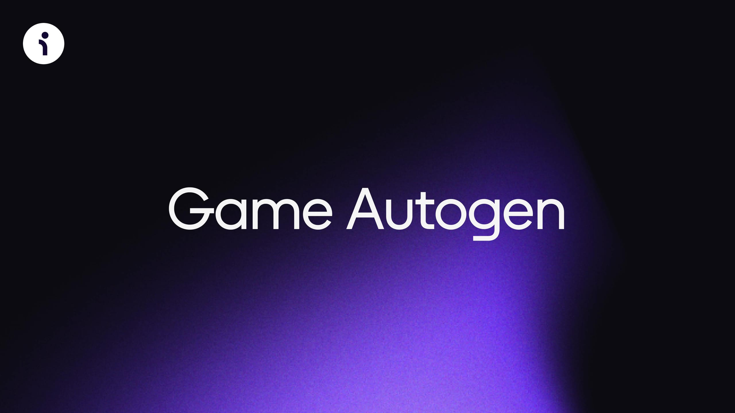Jumpstart development with Game Autogen