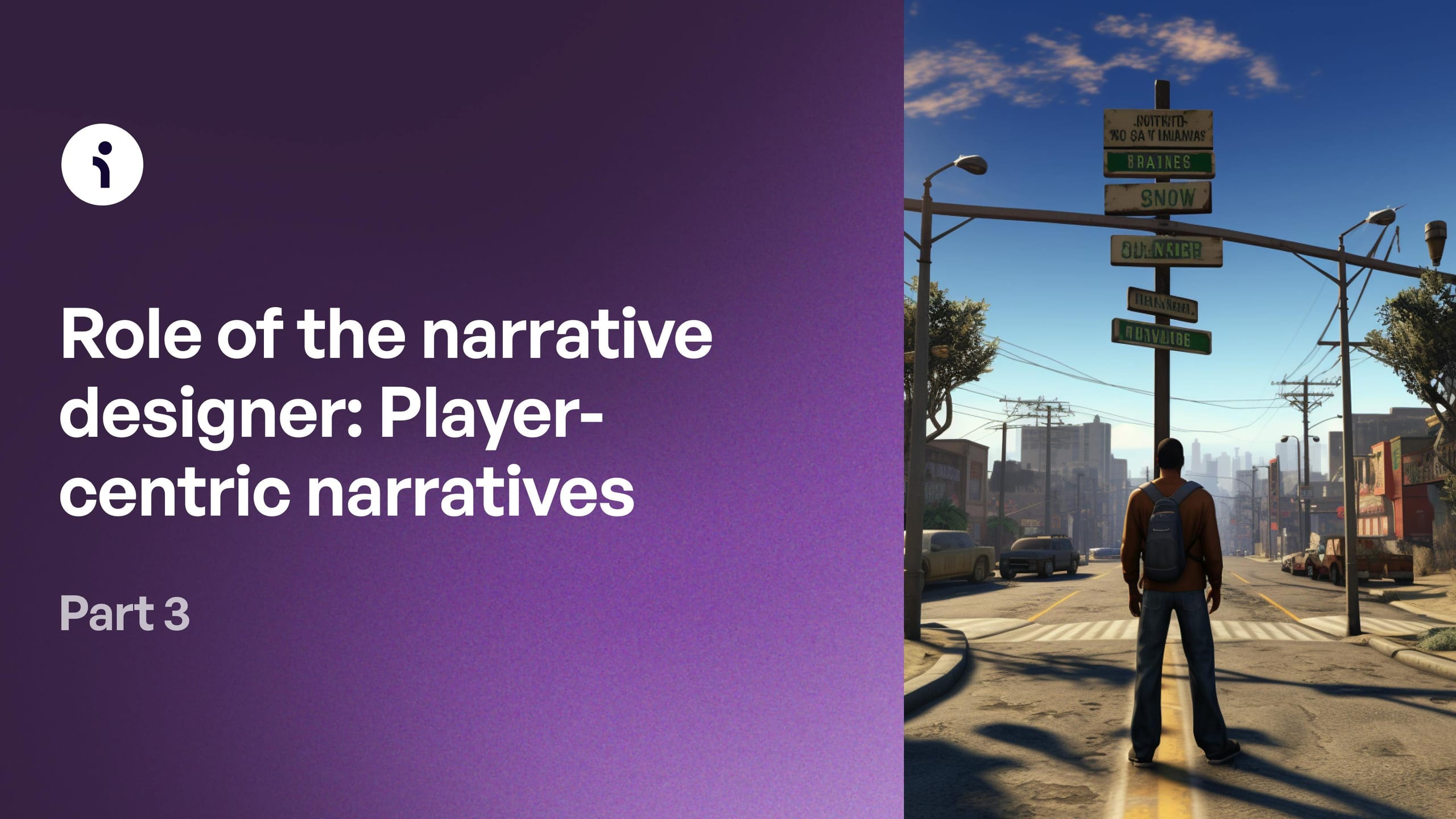 Role of the narrative designer: Player-centric narratives